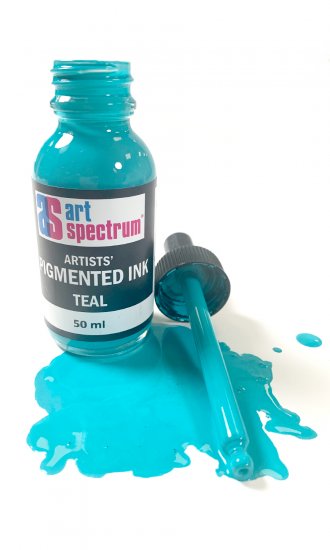 Teal As Pigmented Ink 500ml - Click Image to Close