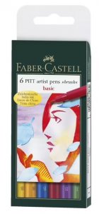 Faber Castell Pitt Artist Pen Basic Set 6