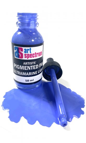 Ultramarine Light As Pigmented Ink 500ml - Click Image to Close