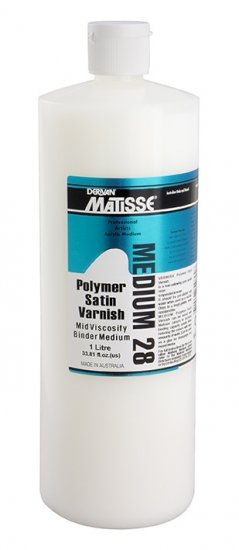 Polymer Satin Varnish MM28 Matisse 1lt - Click Image to Close
