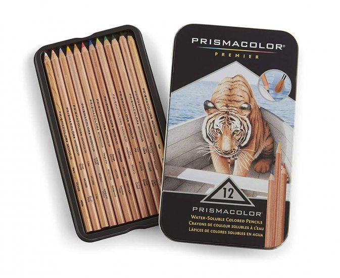Prismacolor Watercolour Pencil Set 12 - Click Image to Close