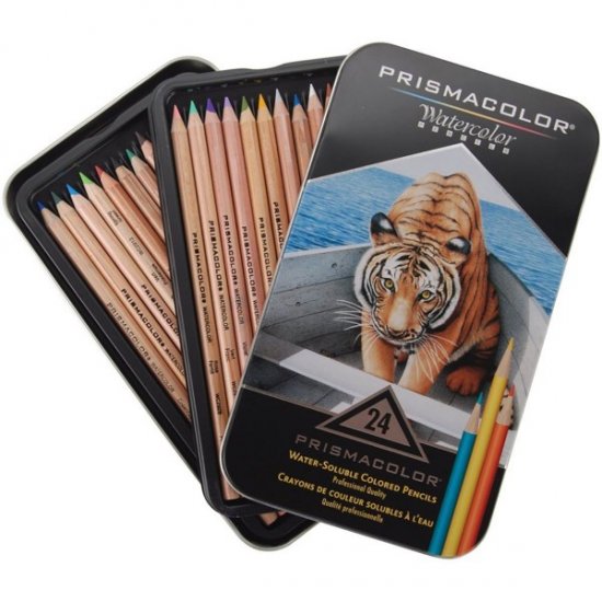 Prismacolor Watercolour Pencil Set 24 - Click Image to Close