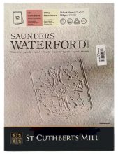Saunders Watercolour Pad 300gsm 23x31cm Hot Pressed / Smooth