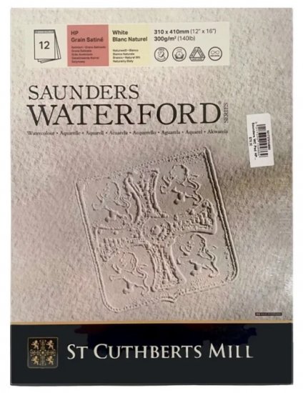 Saunders Watercolour Pad 300gsm 31x41cm Hot Pressed / Smooth - Click Image to Close