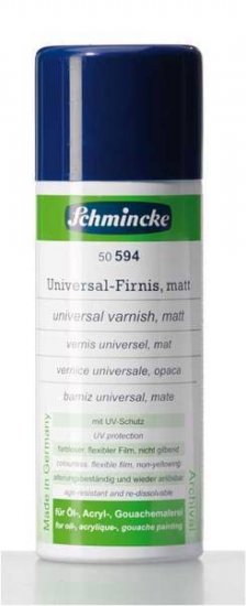 Schmincke Universal VarnishSpray Satin 400ml - Click Image to Close