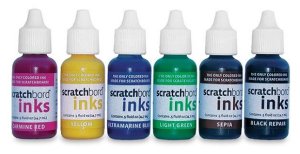 Scratchbord Ink Set
