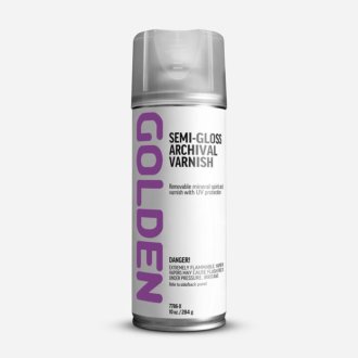MSA Semi Gloss Varnish Spray Golden 400ml