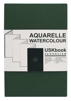Sennelier USK Watercolour Concertina 300gsm Rough 16x24cm