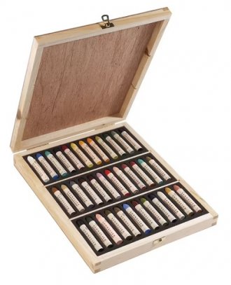 Sennelier Oil Pastel Wooden Box Set 36