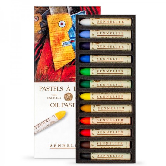 Sennelier Oil Pastel Set 12 - Click Image to Close