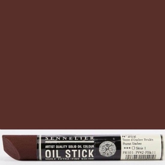 Burnt Umber Sennelier Paint Stick Regular S1 - Click Image to Close