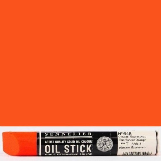 Neon Orange Sennelier Paint Stick Regular S3 - Click Image to Close