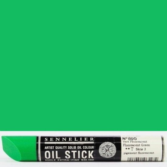 Neon Green Sennelier Paint Stick Regular S3 - Click Image to Close
