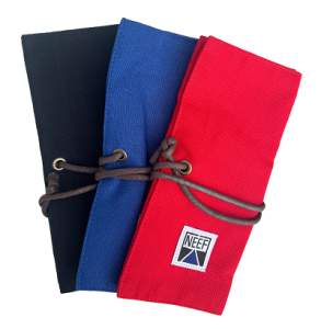 Neef Canvas Brush Wrap Wallet Small Blue