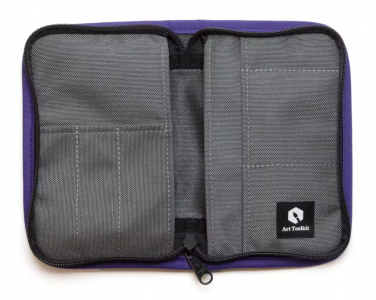 Art Toolkit Pocket Cover Grey with Purple Trim