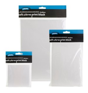 Derivan Soft Carve Print Block 10x10cm  Derivan Soft Carve Print Block 10x10cm