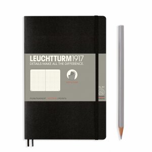 Leuchtturm Notebook SC Paperback B6+ 123p Dotted Black