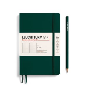 Leuchtturm Notebook SC Paperback B6+ 123p Dotted Forest Green