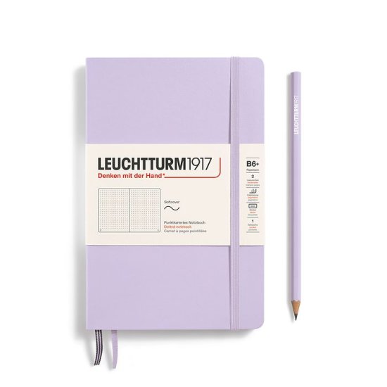 Leuchtturm Notebook SC Paperback B6+ 123p Dotted Lilac - Click Image to Close