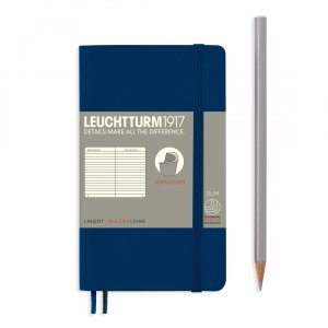 Leuchtturm Notebook SC Pocket A6 123p Ruled Navy