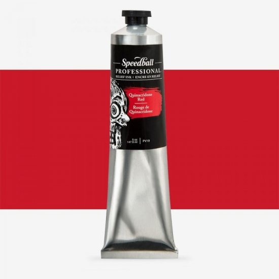 Quinacridone Red Speedball Professional Relief Ink 148ml (5oz) - Click Image to Close