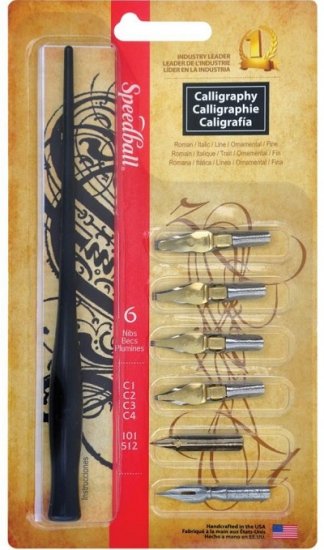 Speedball Calligraphy Pen & Nib Set - Click Image to Close