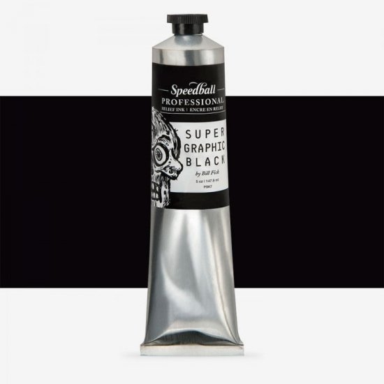 Supergraphic Black Speedball Professional Relief Ink 148ml (5oz) - Click Image to Close
