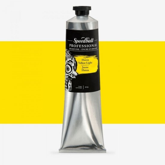 Hansa Yellow Lt Speedball Professional Relief Ink 148ml (5oz) - Click Image to Close