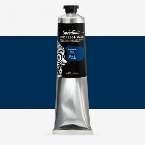 Phthalo Blue Speedball Professional Relief Ink 148ml (5oz) - Click Image to Close