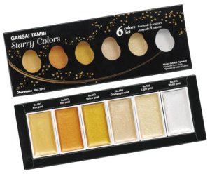 Kuretake Gansai Tambi Starry Colours W/C Set 6 Pans