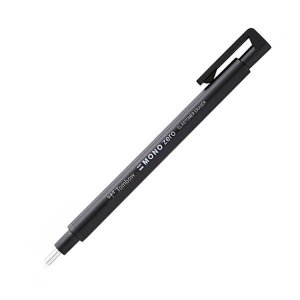 Tombow Mono-Zero Black Round Eraser Pen