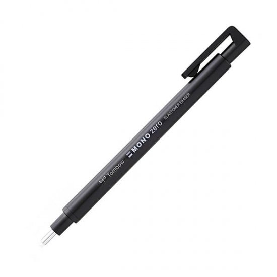 Tombow Mono-Zero Black Round Eraser Pen - Click Image to Close