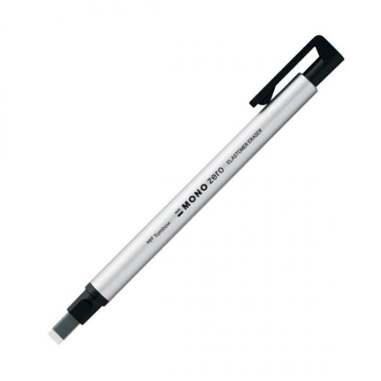 Tombow Mono-Zero Silver Rectangle Eraser Pen - Click Image to Close