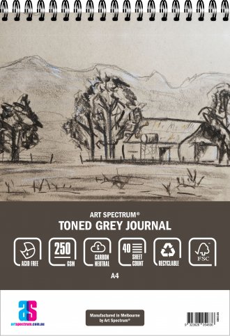 Grey Toned Journal A3 250gsm 40sh Art Spectrum