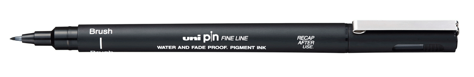 Uni Pin Brush Pen Black