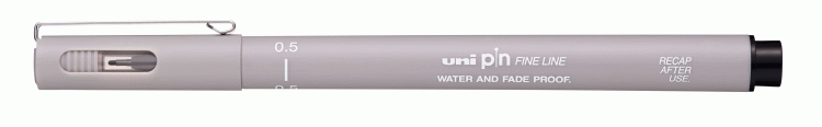 Uni Pin 0.5 Light Grey - Click Image to Close