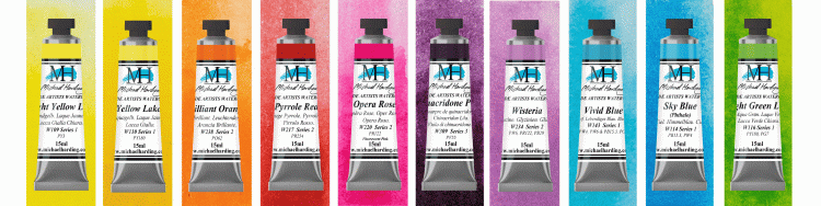 Vivid Set Michael Harding Watercolour 15ml - Click Image to Close