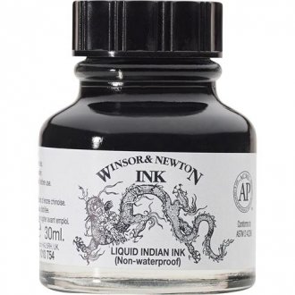 Non-Waterproof Ink Black 30ml Winsor&Newton