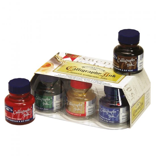 Winsor & Newton Calligraphy Ink Set 6 - Click Image to Close