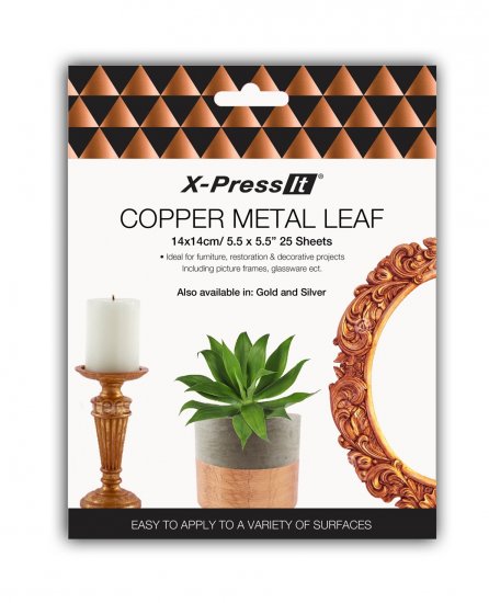 Xpress Imitation Copper Leaf 14x14cm (25 pack) - Click Image to Close