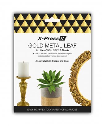 Xpress Imitation Gold Leaf 14x14cm (25 pack)