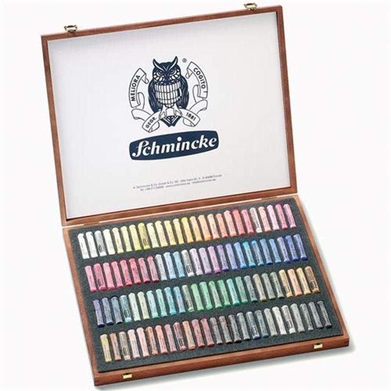 Schmincke Pastel Set 100 Wooden Box