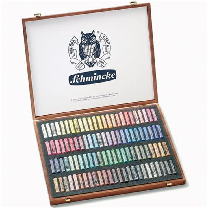 Schmincke Pastel Set 100 Wooden Box