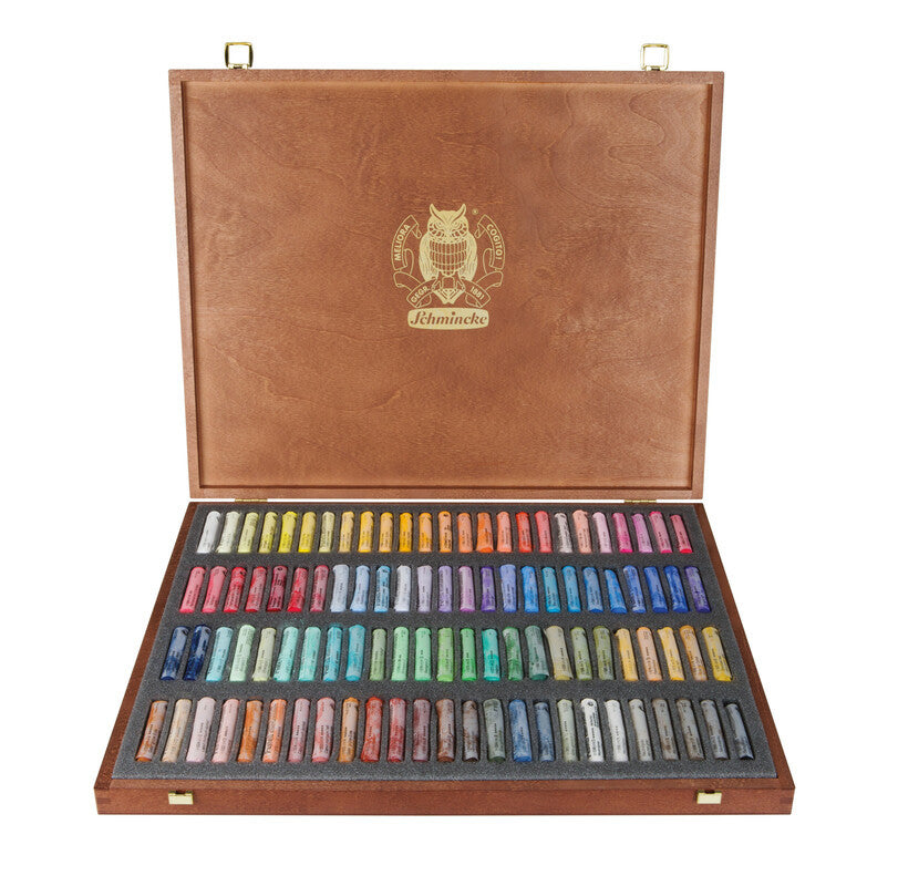 Schmincke Pastel Set 100 Wooden Box