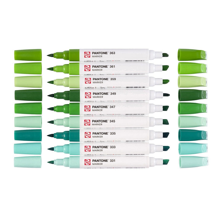 Talens Pantone Marker Set Of 9 Green