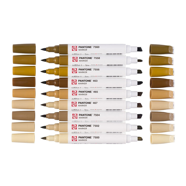 Talens Pantone Marker Set Of 9 Brown