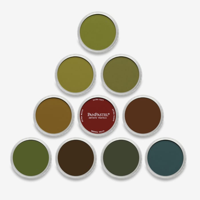 Extra Dark Shades - Warm Set Pan Pastel Set 10 Colours