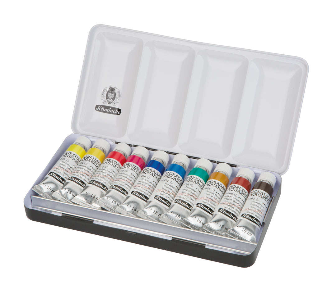 Schmincke Horadam Watercolour Set 10 x 15ml Tubes (74 510)