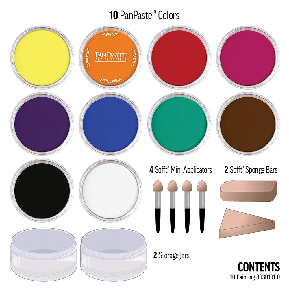 Painting Set Pan Pastel Set 10 Colours