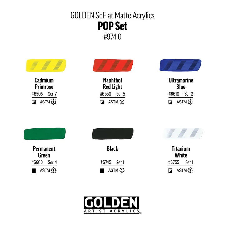 SoFlat Golden Pop set 6